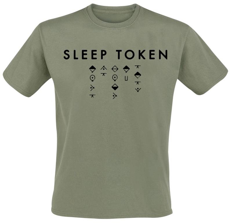 Sleep Token Alphabet 2 T-Shirt grün in 4XL von Sleep Token