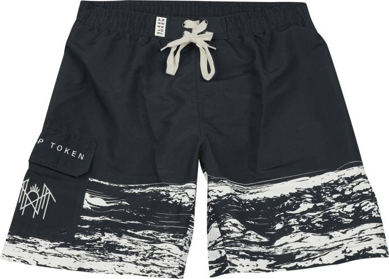 Sleep Token Badeshort - EMP Signature Collection - M bis XXL - für Männer - Größe M - schwarz  - EMP exklusives Merchandise! von Sleep Token