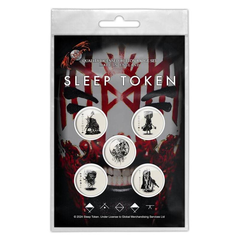 Sleep Token Button - Vessel Mask - multicolor  - Lizenziertes Merchandise! von Sleep Token