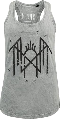 Sleep Token Circle Logo Frauen Top grau XL 100% Baumwolle Band-Merch, Bands von Sleep Token