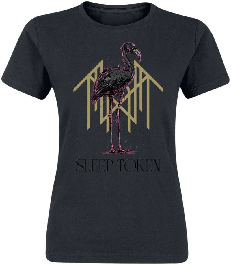 Sleep Token Flamingo - 3D Print T-Shirt schwarz in M von Sleep Token
