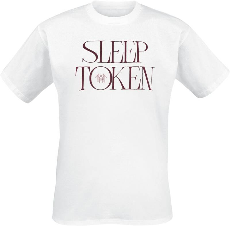 Sleep Token Flamingo Circle T-Shirt weiß in M von Sleep Token