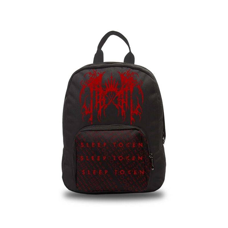 Sleep Token Grunge Logo Mini-Rucksack schwarz rot von Sleep Token
