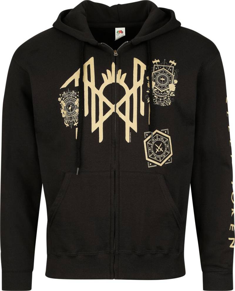 Sleep Token Kapuzenjacke - Patch Zip Hoodie - S bis XXL - für Männer - Größe S - schwarz  - Lizenziertes Merchandise! von Sleep Token