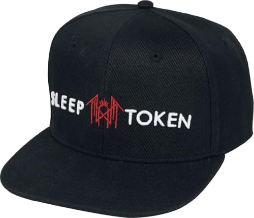 Sleep Token Logo Männer Cap schwarz 100% Polyacryl Band-Merch, Bands, Geschenke, Weihnachten von Sleep Token
