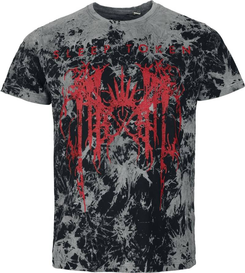 Sleep Token Logo T-Shirt schwarz grau in S von Sleep Token