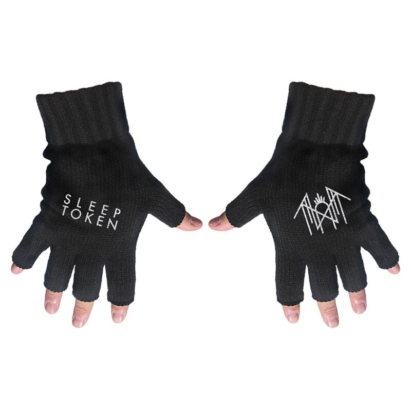 Sleep Token Logo & Sigil Kurzfingerhandschuhe schwarz von Sleep Token