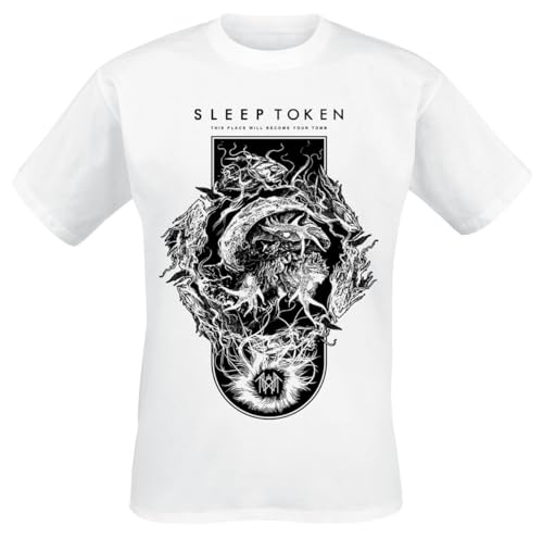 Sleep Token Nimbus Männer T-Shirt weiß M 100% Baumwolle Band-Merch, Bands, Nachhaltigkeit von Sleep Token