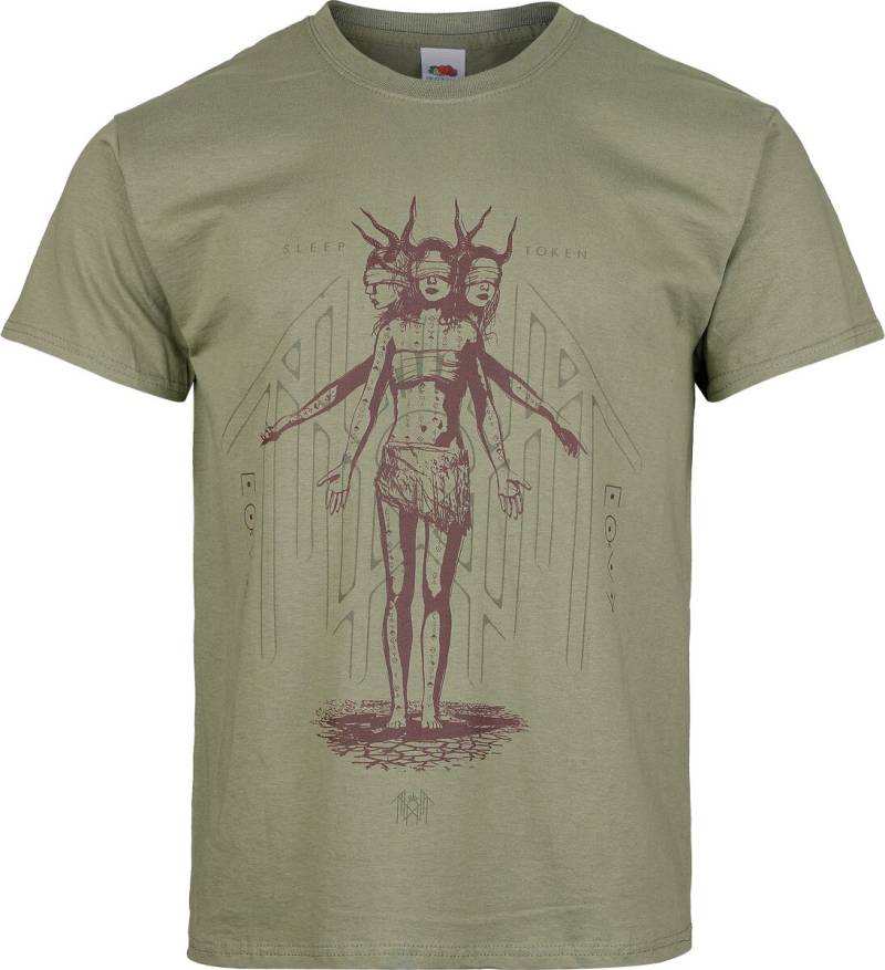 Sleep Token Overlay T-Shirt grün in 3XL von Sleep Token