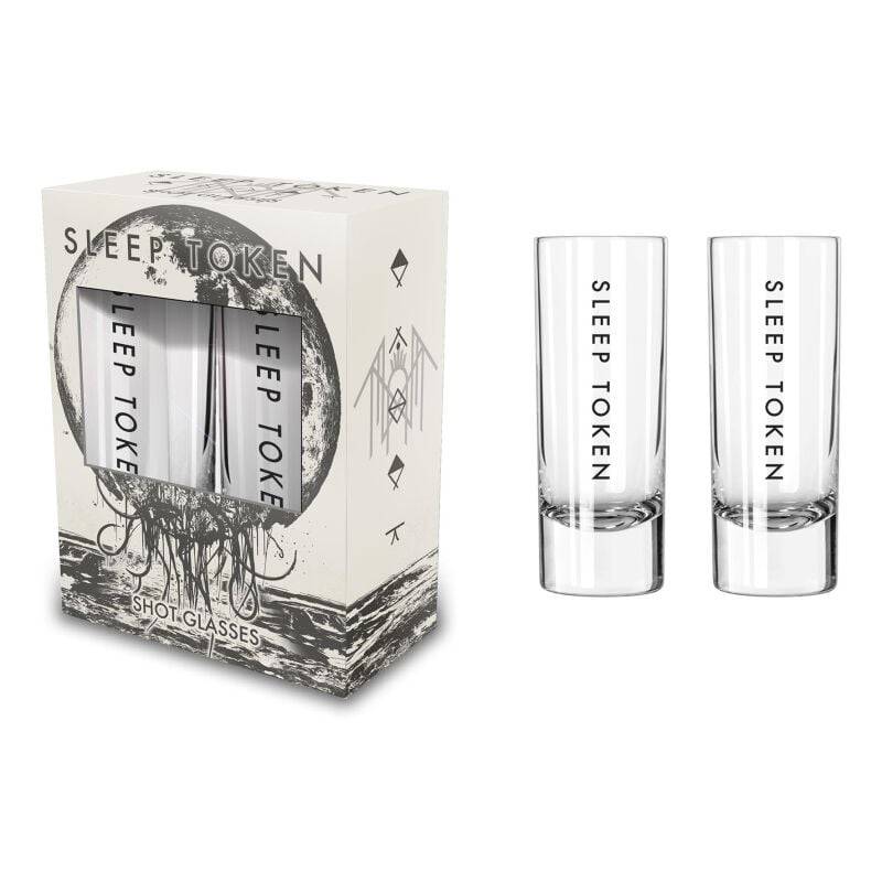 Sleep Token Schnapsglas-Set - Logo - klar  - Lizenziertes Merchandise! von Sleep Token