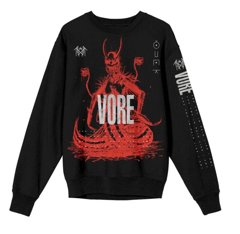 Sleep Token Sweatshirt - Vore Text - S bis XXL - für Männer - Größe M - schwarz  - Lizenziertes Merchandise! von Sleep Token