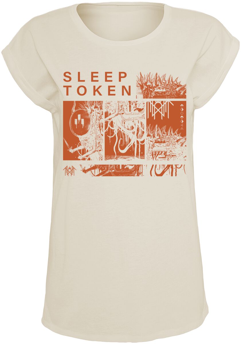 Sleep Token T-Shirt - DYWTYLM - S bis XXL - für Damen - Größe S - sand  - EMP exklusives Merchandise! von Sleep Token