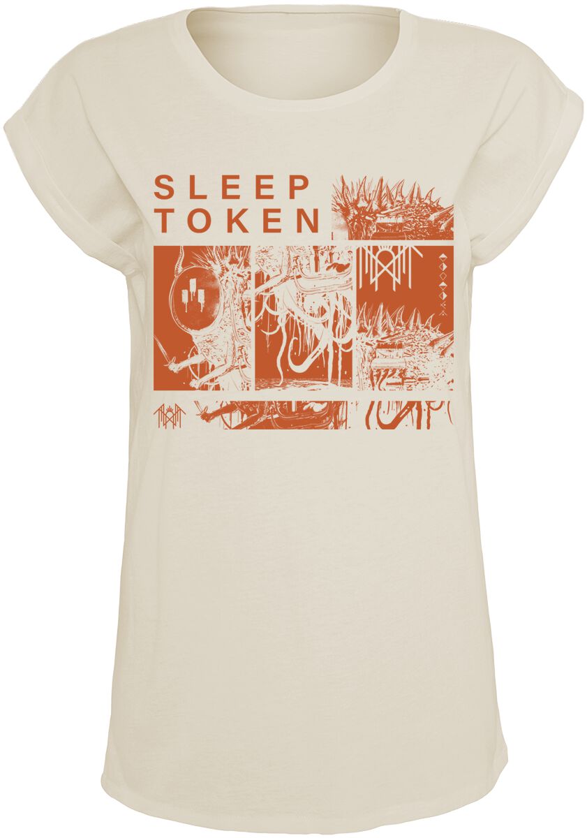 Sleep Token T-Shirt - DYWTYLM - S bis XXL - für Damen - Größe XXL - sand  - EMP exklusives Merchandise! von Sleep Token