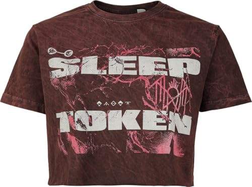 Sleep Token Texture Frauen T-Shirt rot M 100% Baumwolle Band-Merch, Bands von Sleep Token