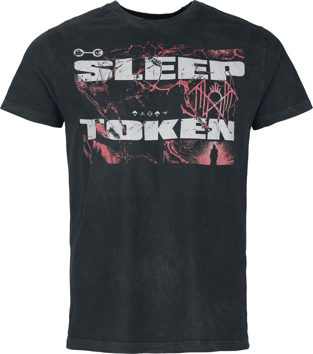 Sleep Token Texture T-Shirt schwarz grau in XXL von Sleep Token
