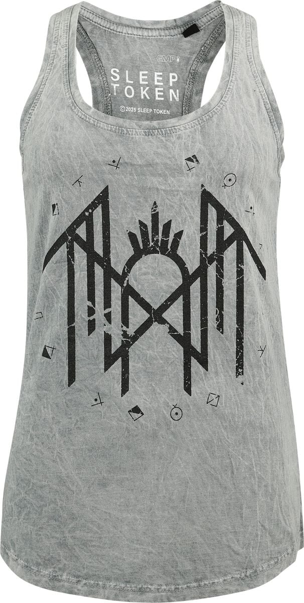 Sleep Token Top - Circle Logo - S bis XXL - für Damen - Größe XXL - grau  - EMP exklusives Merchandise! von Sleep Token