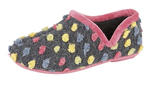 Sleepers Damen Jade Hausschuhe/Pantoffeln, gepunktet (39 EUR/6 UK) (Fuchsia/Bunt) von Sleepers