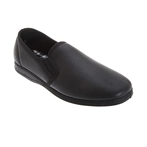 Sleepers Herren Leder Hausschuhe (43 EUR) (Schwarz) von Sleepers