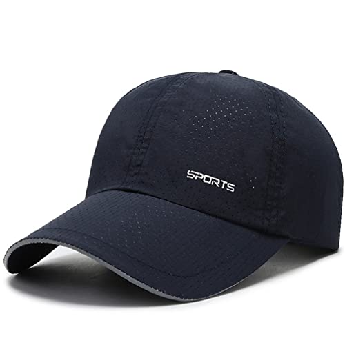 Sleeping forest Basecap Herren Sommer Athletic Golf Cap Damen Running Hat Outdoor Baseball Cap Trocken Sonnenschutz Atmungsaktiv Verstellbare Sports Cap Leichtgewicht Farben Sonnenhut Unisex Navy von Sleeping forest