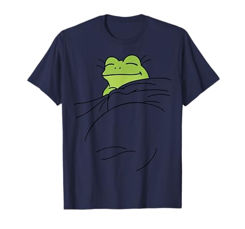 Lustiger Frosch schlafender Tier-Zoo Jungen Mädchen Kinder T-Shirt von SleepingAxis1