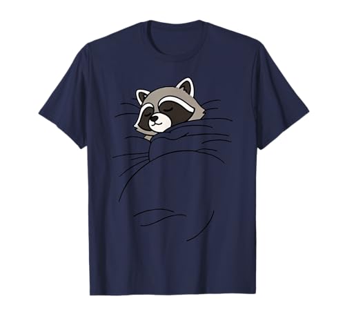Lustiger Waschbär Schlaftier Zoo Jungen Mädchen Kinder T-Shirt von SleepingAxis1