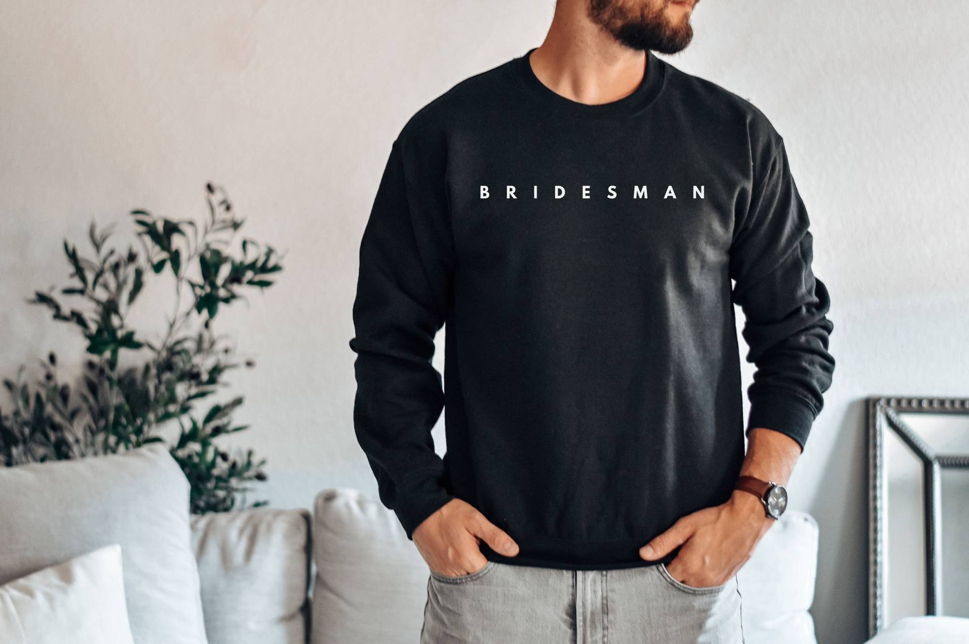 Brautsman Shirt, Sweatshirt, Hoodie, Tank Top, Maske, Geschenk, Bräute Bester Mann, Hochzeit, Junggesellenparty von SleepingCutiesShop