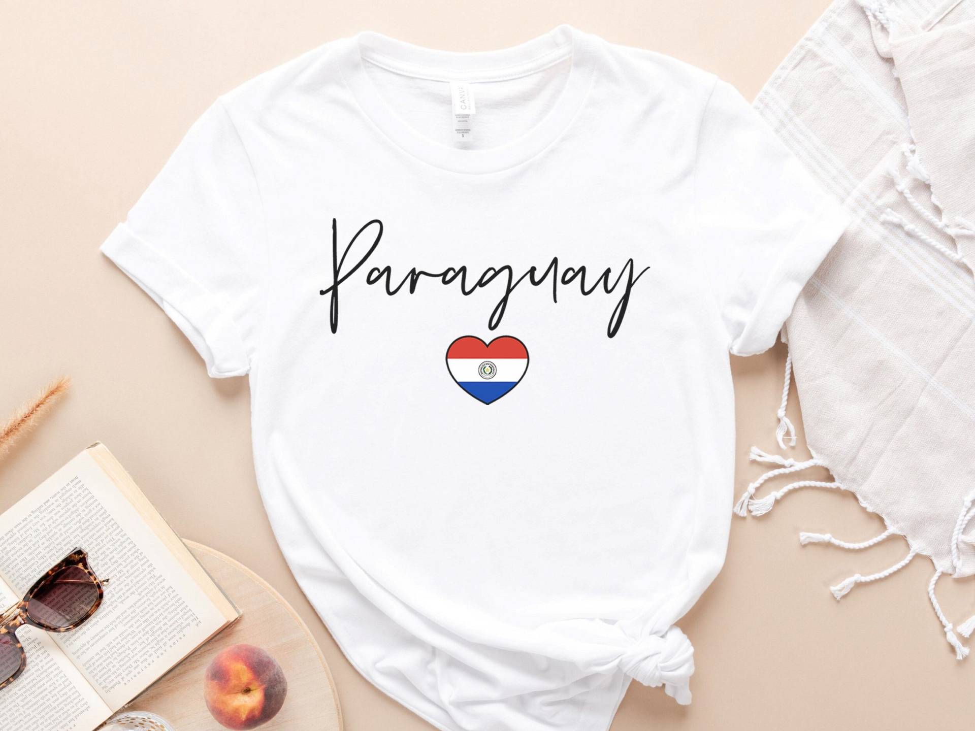 Flaggen Shirt, Sweatshirt, Hoodie, Maske, Geschenk, I Love Paraguay, Geschenk Für Paraguayer, Herz von SleepingCutiesShop