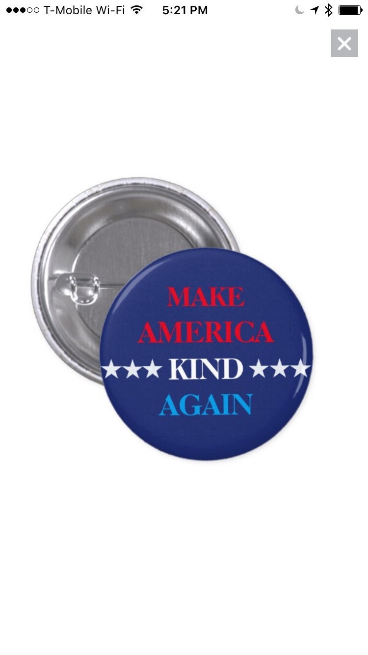 Machen Sie Amerika Kind Again Aktivist Button 1 1/4 Zoll Runde von SleepoverTradingCo