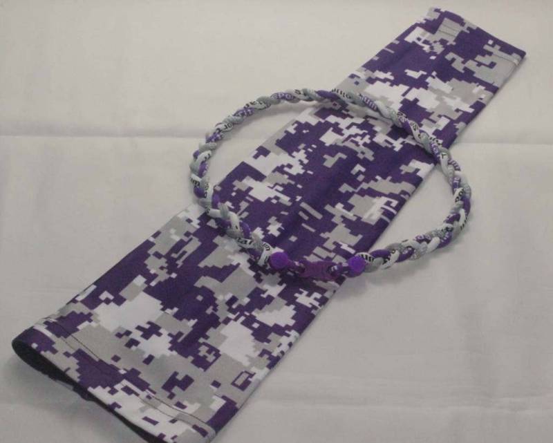 Lila Grau Weiß Digital Camo Fußball Kompression Arm Ärmel Mit 20 Zoll Baseball Titan Tornado Halskette Lila Grau Weiß Digital Camo Fußball Kompression Arm Ärmel Mit 20 Zoll Baseball Titan Tornado Halskette von SleevesShop