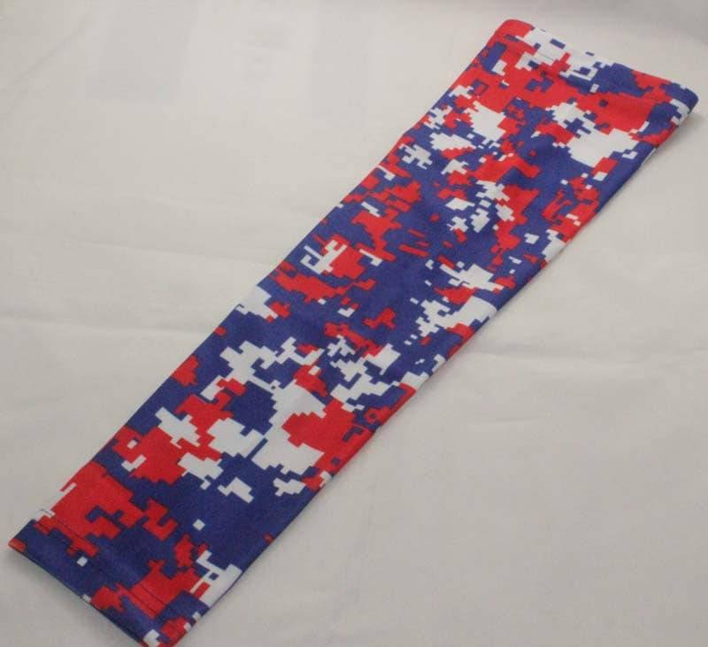 Rot Blau Weiß Digital Camo Kompression Arm Ärmel Für Baseball Basketball College Fußball Softball Läuft Golf von SleevesShop