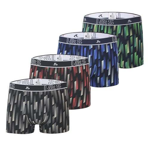 Sleques Boxershorts 8er Pack Hochwertige Herren Unterhosen Optimaler Baumwolle Shorts für Jungen Farbenvielfalt Größe M-3XL B-. (2XL, PS-B-4011) von Sleques