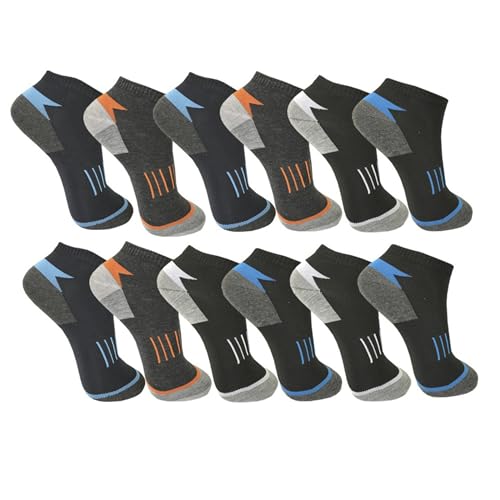 Sleques Männer Socken 10er Pack Hochwertige Baumwolle Herren Sneaker Füßlinge Jungen Sommer Strümpfe Gr. 39-46 (43-46, PS-S-4075) von Sleques