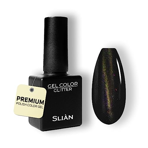 Slian UV Nagellack CatEye SGE1 - Hochdeckendes Farbgel für Gelnägel - UV Gel Nagellack für ein perfektes Nageldesign in Studio Qualität - Vegan Gel Nail Polish - Gelnagellack für UV Lampe von Sliàn