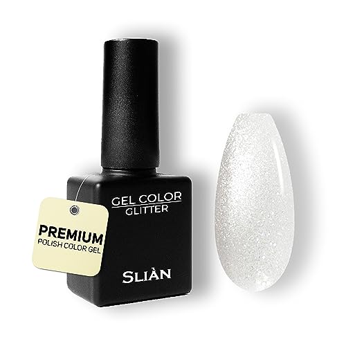 Slian UV Nagellack Crystal SGC10 - Hochdeckendes Farbgel für Gelnägel - UV Gel Nagellack für ein perfektes Nageldesign in Studio Qualität - Vegan Gel Nail Polish - Gelnagellack für UV Lampe von Sliàn