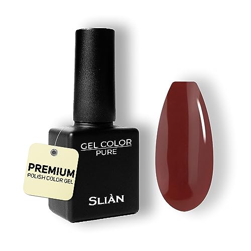 Slian UV Nagellack Earth SR105 - Hochdeckendes Farbgel für Gelnägel - UV Gel Nagellack für ein perfektes Nageldesign in Studio Qualität - Vegan Gel Nail Polish - Gelnagellack für UV Lampe von Sliàn