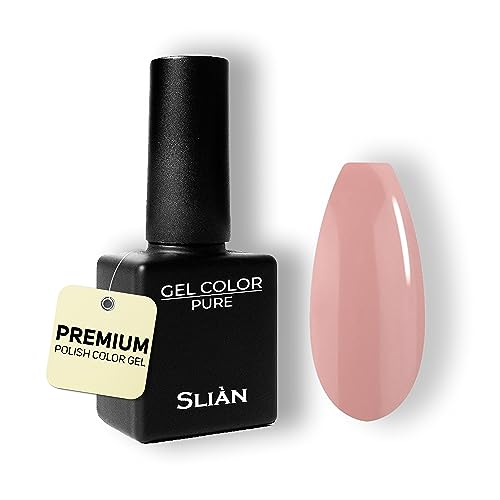 Slian UV Nagellack Nude SN84 - Hochdeckendes Farbgel für Gelnägel - UV Gel Nagellack für ein perfektes Nageldesign in Studio Qualität - Vegan Gel Nail Polish - Gelnagellack für UV Lampe von Sliàn