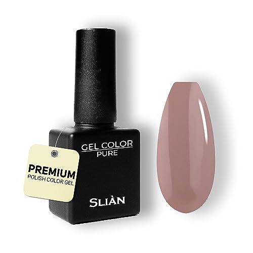 Slian UV Nagellack Nude SN95 - Hochdeckendes Farbgel für Gelnägel - UV Gel Nagellack für ein perfektes Nageldesign in Studio Qualität - Vegan Gel Nail Polish - Gelnagellack für UV Lampe von Sliàn