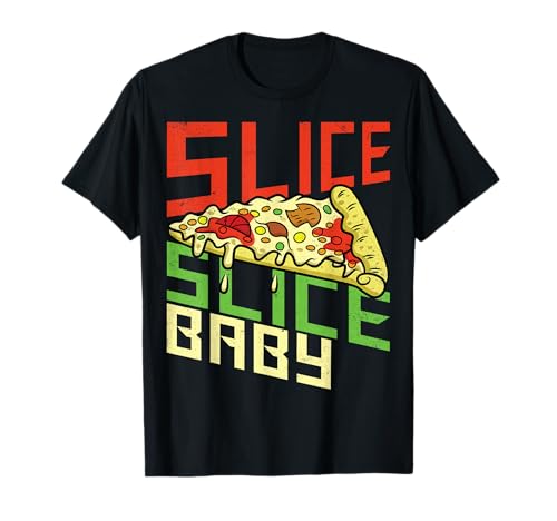Slice Slice Baby Lustige Pizza New York Foodie Pie Italienisch T-Shirt von Slice Slice Baby Cool Pizza Shirts