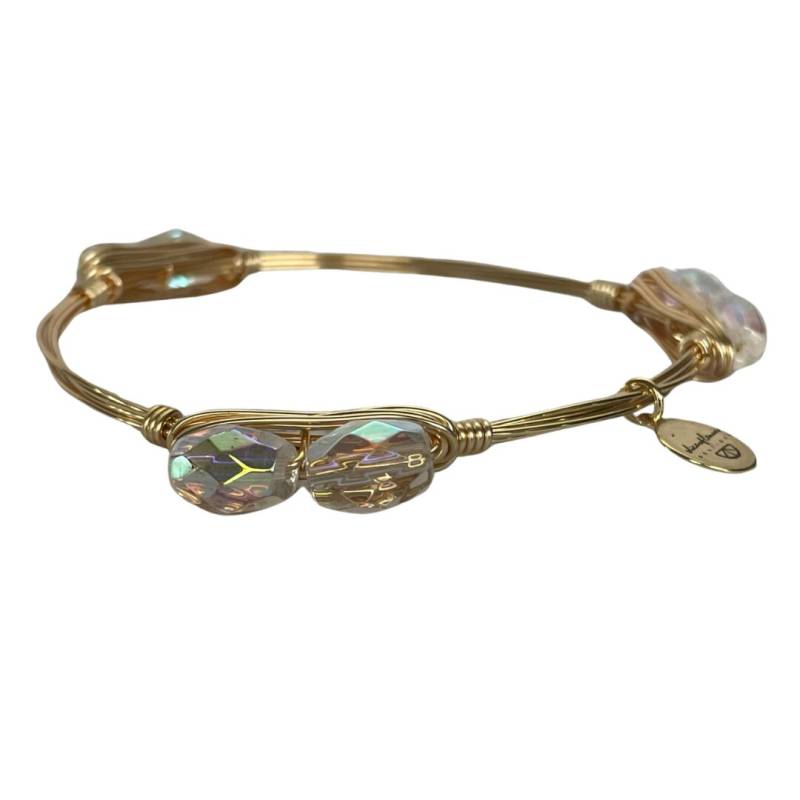 Klare Armband, Perlen Armreif, Armreif Armbänder, Stapelbar Draht Geschenk Für Sie Klare Armband, Perlen Armreif, Armreif Armbänder, Stapelbar Draht Geschenk Für Sie von SliceOfLemonBoutique