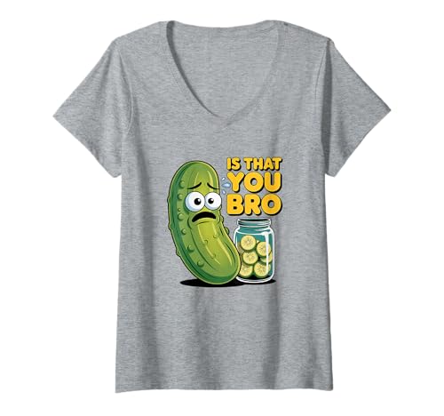 Damen Pickle is That You Bro T-Shirt – Lustiger Geschnittener Pickle Humor T-Shirt mit V-Ausschnitt Damen Pickle is That You Bro T-Shirt – Lustiger Geschnittener Pickle Humor T-Shirt mit V-Ausschnitt von Sliced Pickle Humor Tees