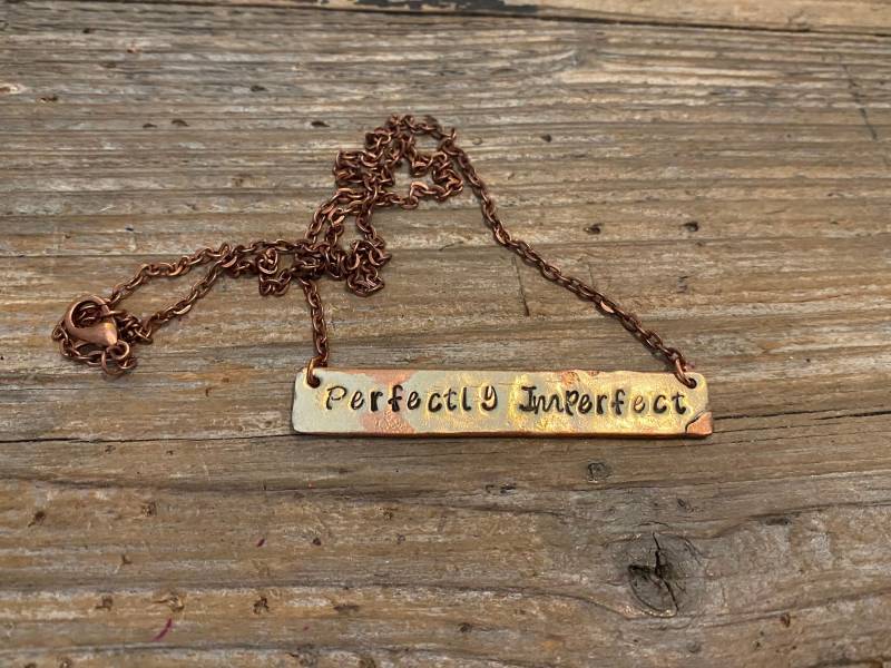 Kupfer Perfekt Unperfekte Distressed Halskette von SlightlySarcasticMe