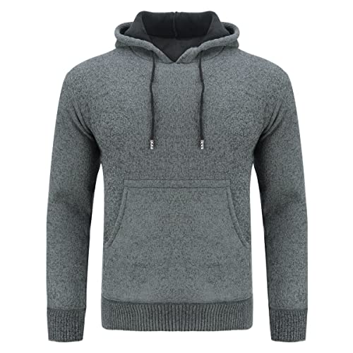 Sliktaa Herren Pullover Slim Fit mit Kapuze Warm Winter Herbst Sport Gym Outdoor Winddicht von Sliktaa