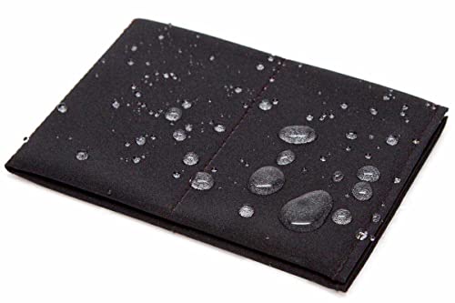 SlimFold Softshell-Geldbörse Mit RFID-Schutz - Schwarz Mit Schwarzer Naht (Original-SS-RFID) von SlimFold