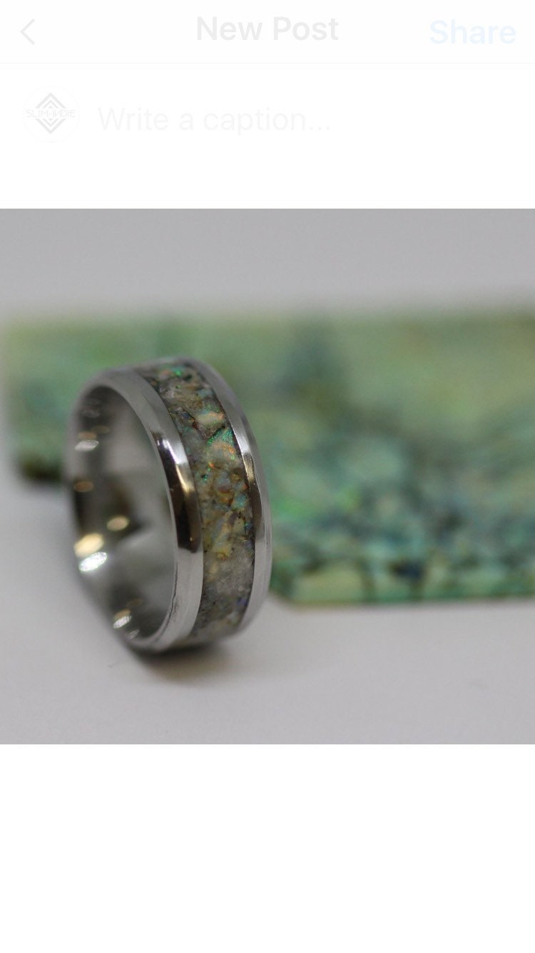 Custom Rings - Wählen Sie Ihre Stein-Inlay & Leuchtfarbe. Erhältlich in Den Größen 5-14 Custom Rings - Wählen Sie Ihre Stein-Inlay & Leuchtfarbe. Erhältlich in Den Größen 5-14 von SlimIndieDesigns