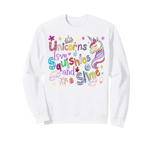 Unicorns Love Squishies & Slime Wish Fun Teens Mädchen – Pink Sweatshirt Unicorns Love Squishies & Slime Wish Fun Teens Mädchen – Pink Sweatshirt von Slime Squishies Slogan Cute