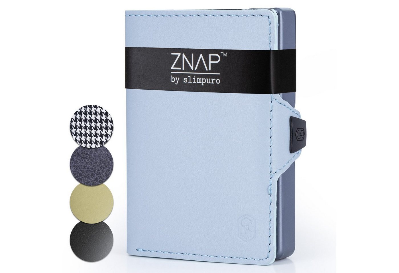 Slimpuro Geldbörse ZNAP Wallet (Set), Portemonnaie RFID-Schutz Bankkarten Geldscheine Münzen Damen Herren von Slimpuro