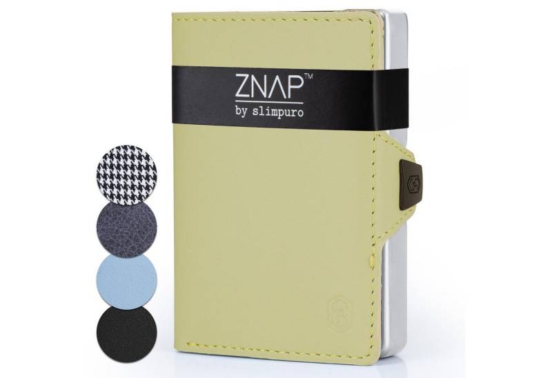 Slimpuro Geldbörse ZNAP Wallet (Set), Portemonnaie RFID-Schutz Bankkarten Geldscheine Münzen Damen Herren von Slimpuro