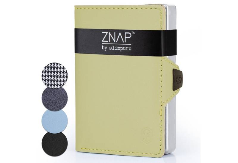 Slimpuro Geldbörse ZNAP Wallet (Set), Portemonnaie RFID-Schutz Bankkarten Geldscheine Münzen Damen Herren von Slimpuro