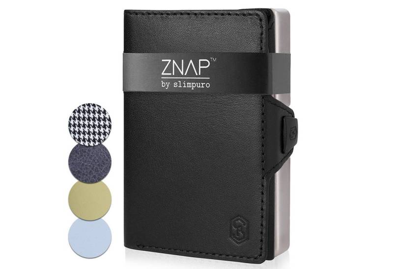 Slimpuro Geldbörse ZNAP Wallet (Set), Portemonnaie RFID-Schutz Bankkarten Geldscheine Münzen Damen Herren von Slimpuro
