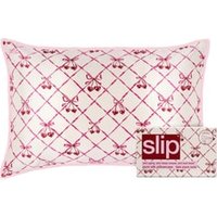 Slip Pure Silk Queen Pillowcase with Lace Trim - Sweet Cherry Kissen von Slip